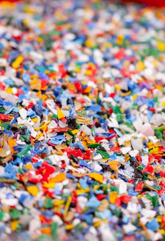 close-up-shot-of-shredded-plastic-caps